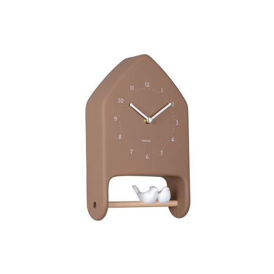 Wanduhr Liebesvögel