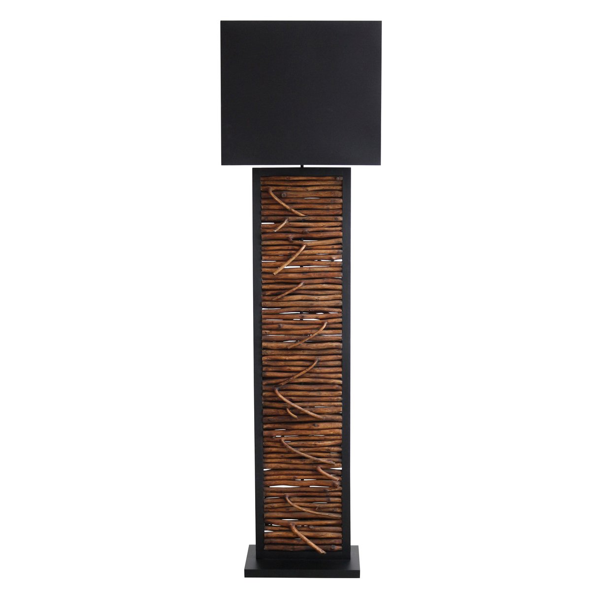 Floor lamp driftwood natural/black 163 cm
