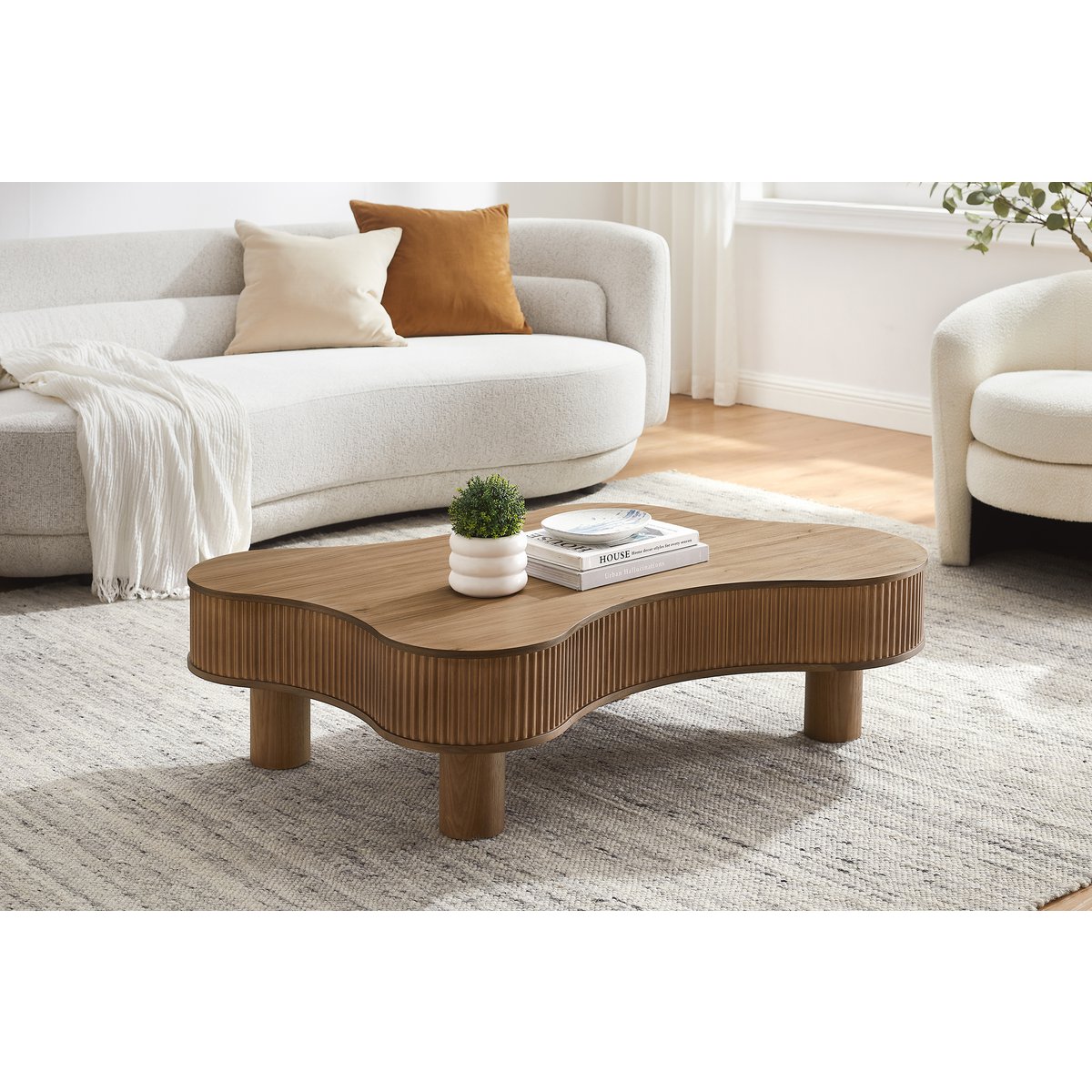 Coffee table 116x77 cm walnut