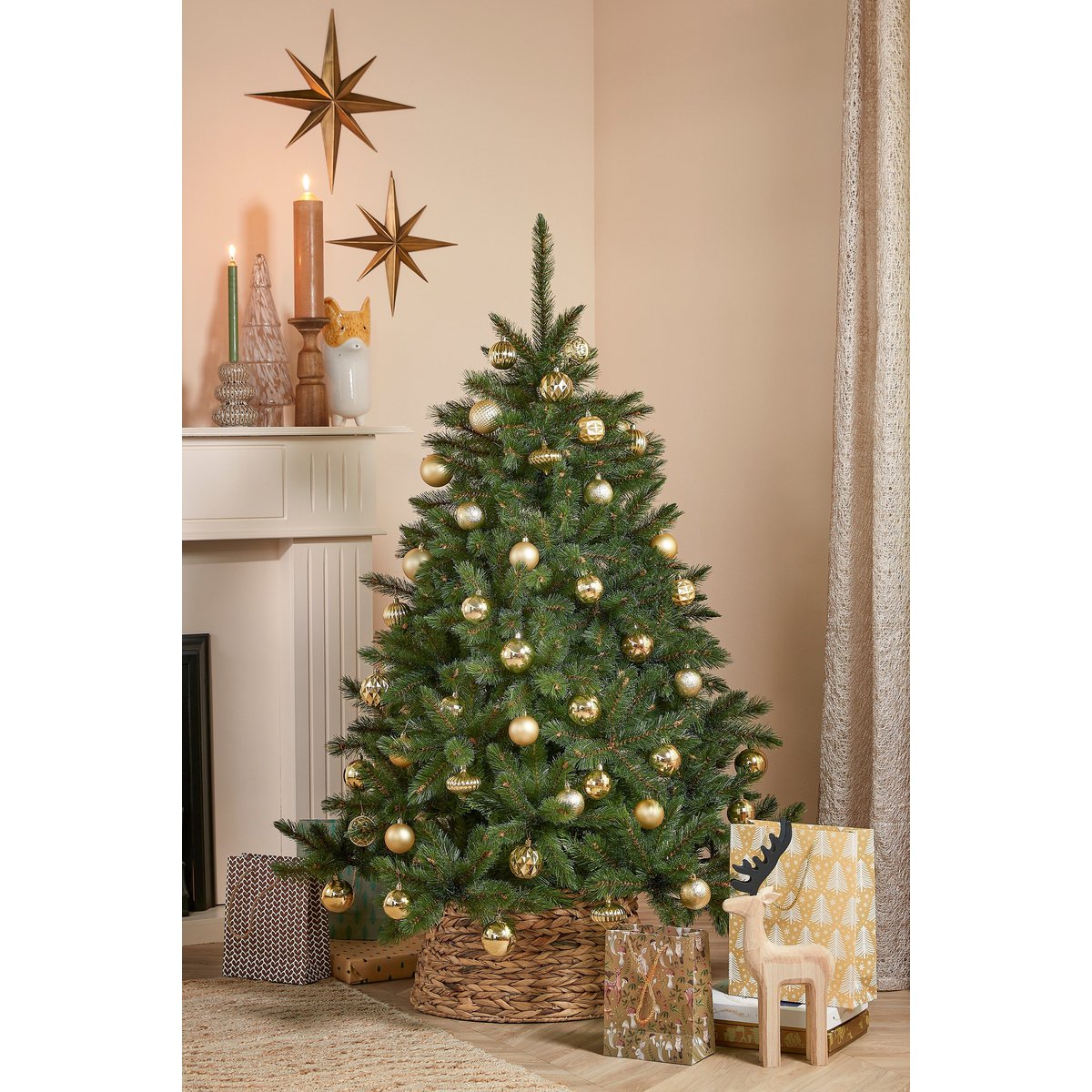 Weihnachtskugel-Set Unzerbrechliche Kugeln Gold
