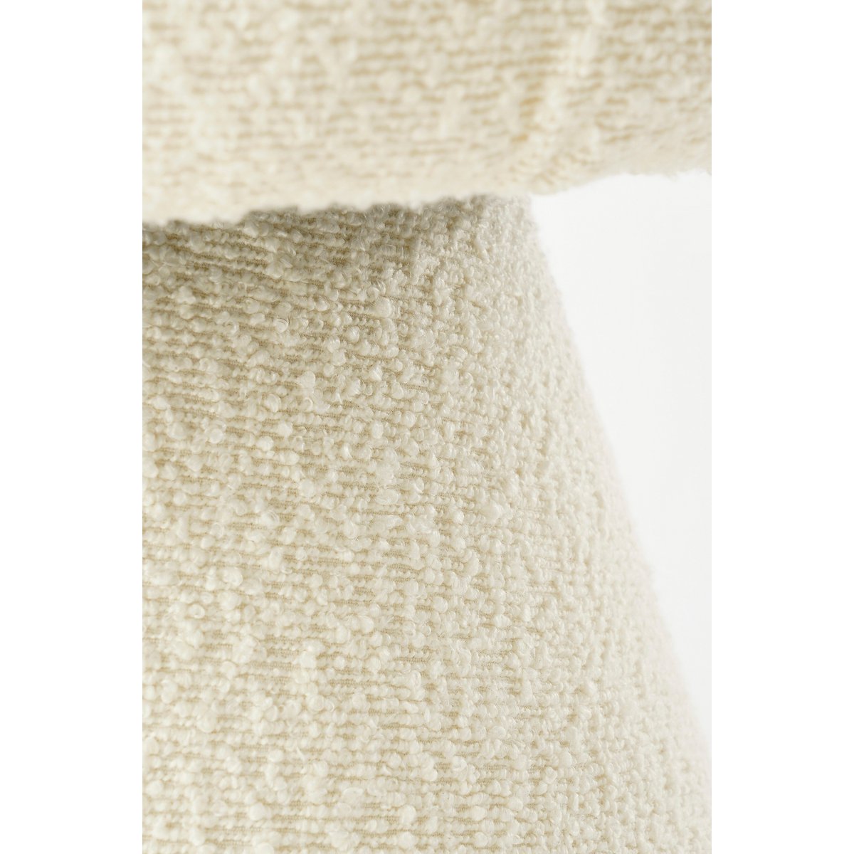 Pouf Pouffe Cremeweiß