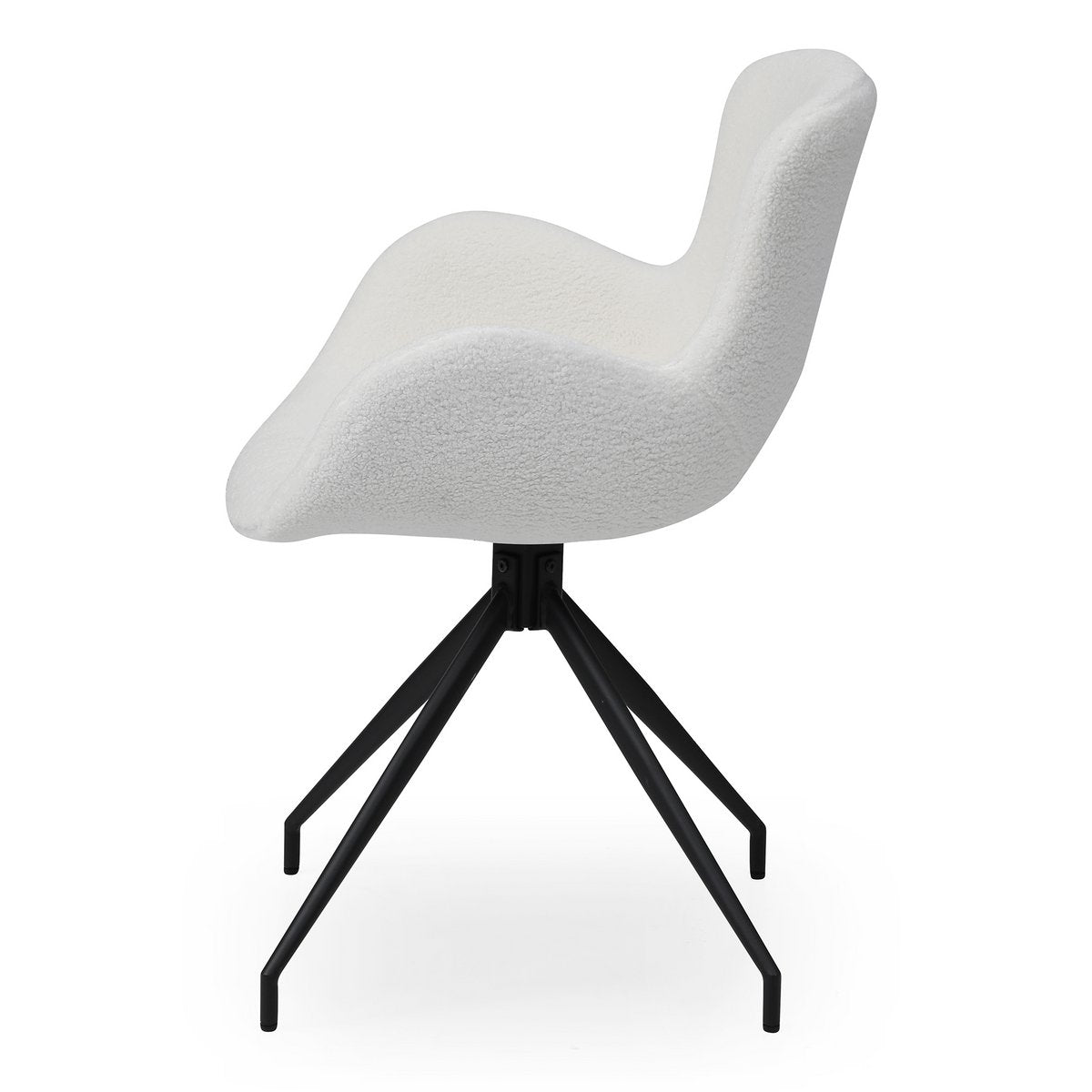 Armchair with cut-out back White