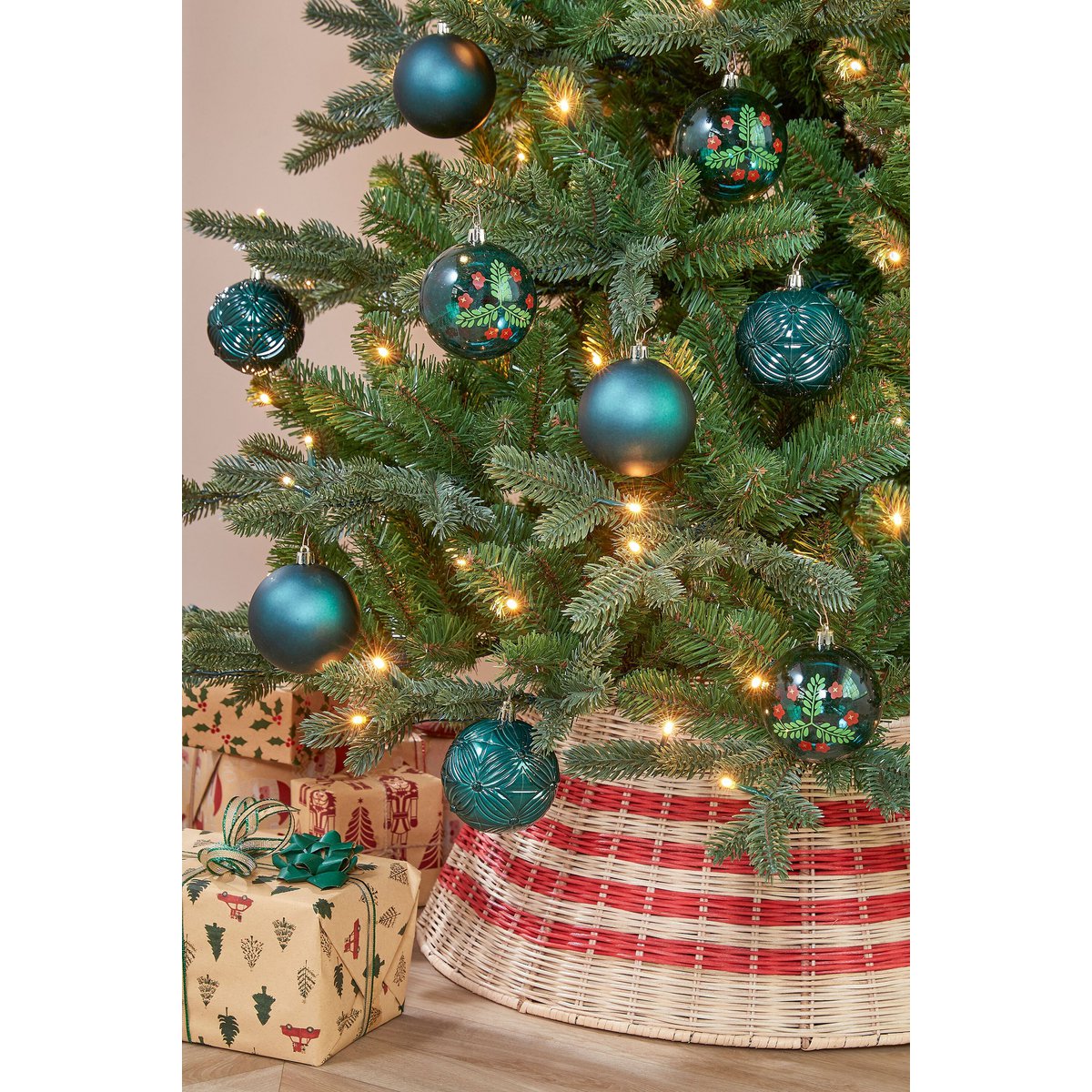 Weihnachtskugel-Set Grün