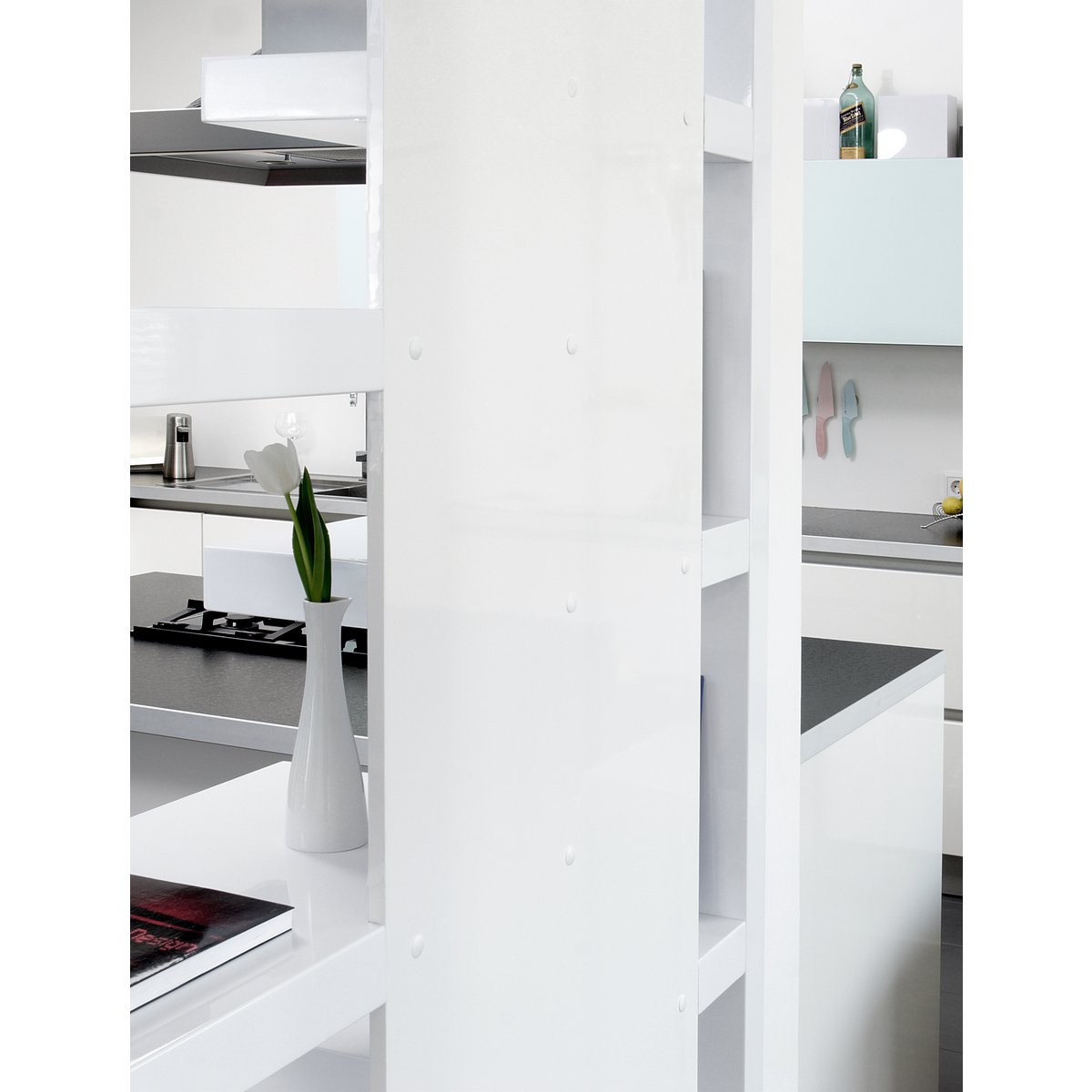 Room divider 200x35x200 cm white