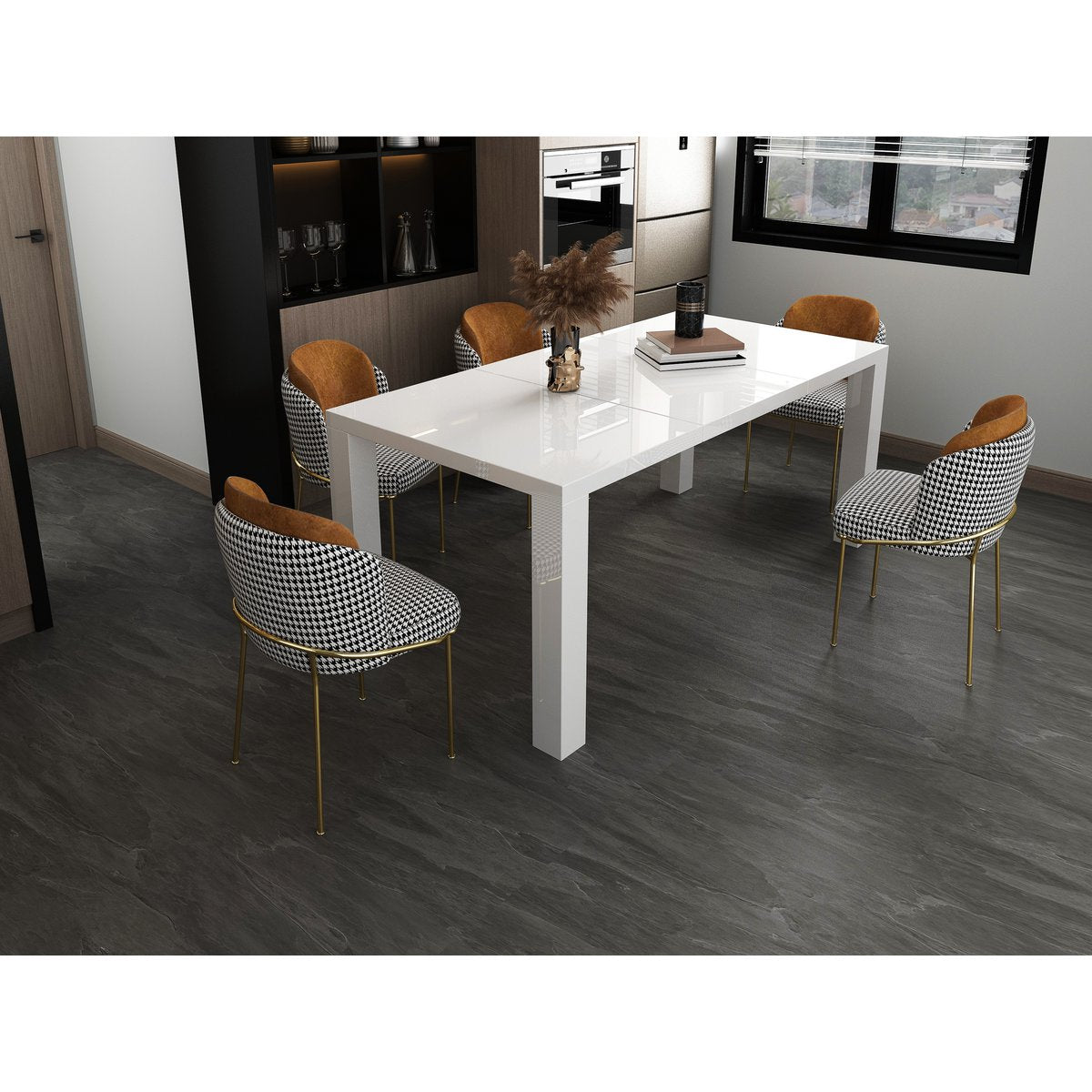Dining table 120/180/240x80 cm white