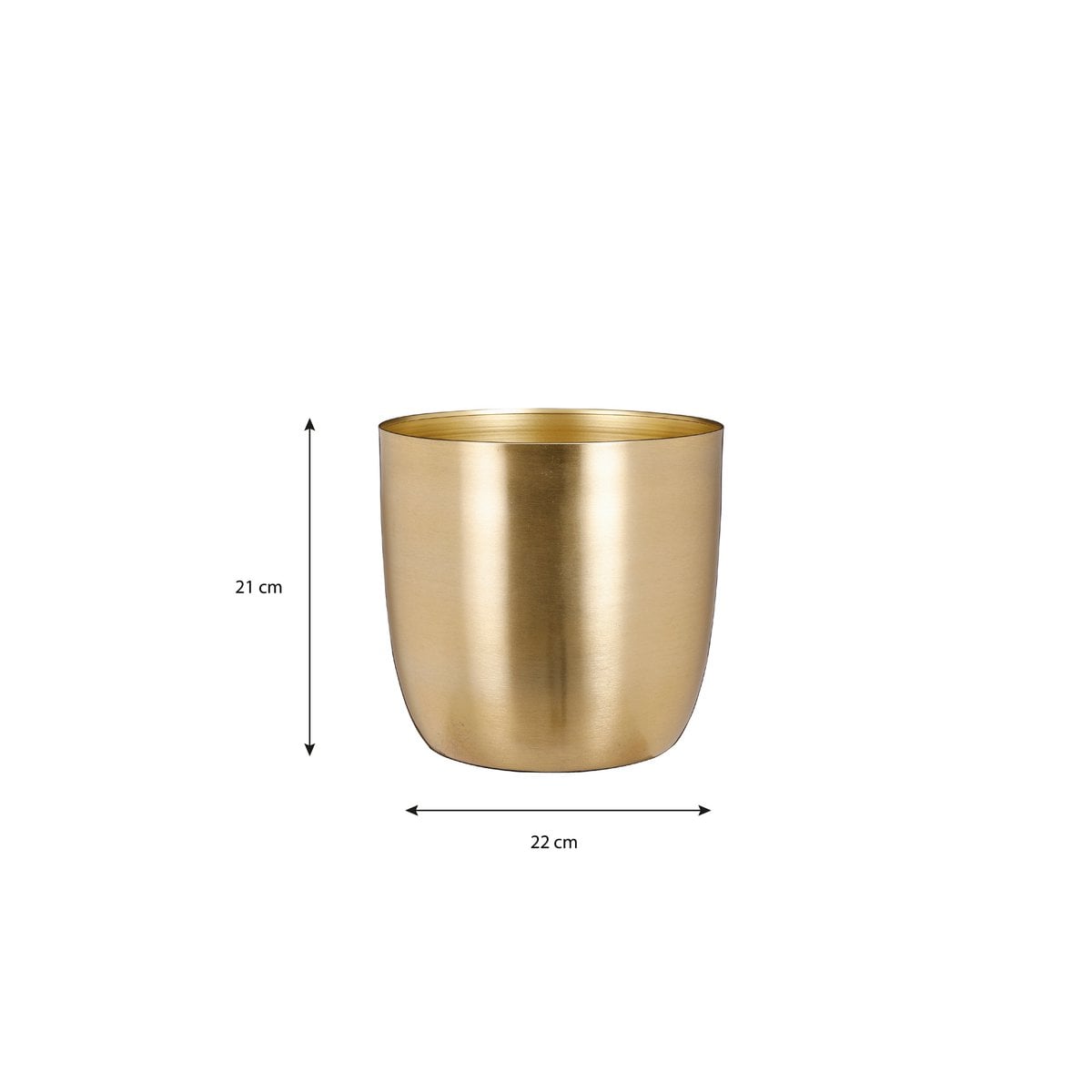 Blumentopf in Alano Gold