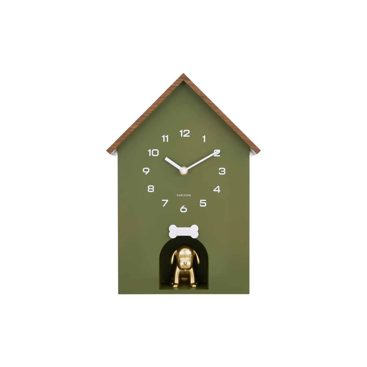 Wanduhr Hundehütte