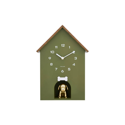 Wanduhr Hundehütte