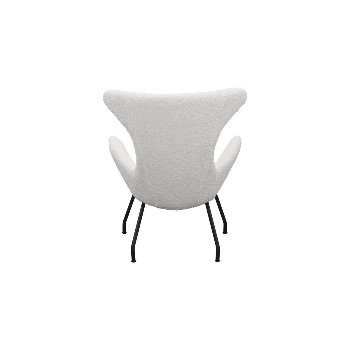 Relax armchair teddy fur white