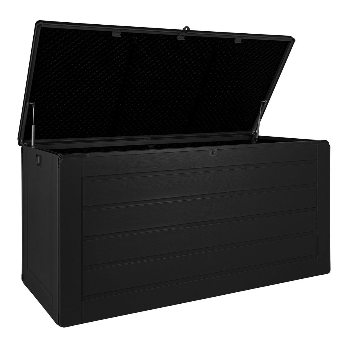 Dubrovnik Cushion Box - Kissenbox, Kunststoff, schwarz, 146,5x61x64,5 cm, 490 L