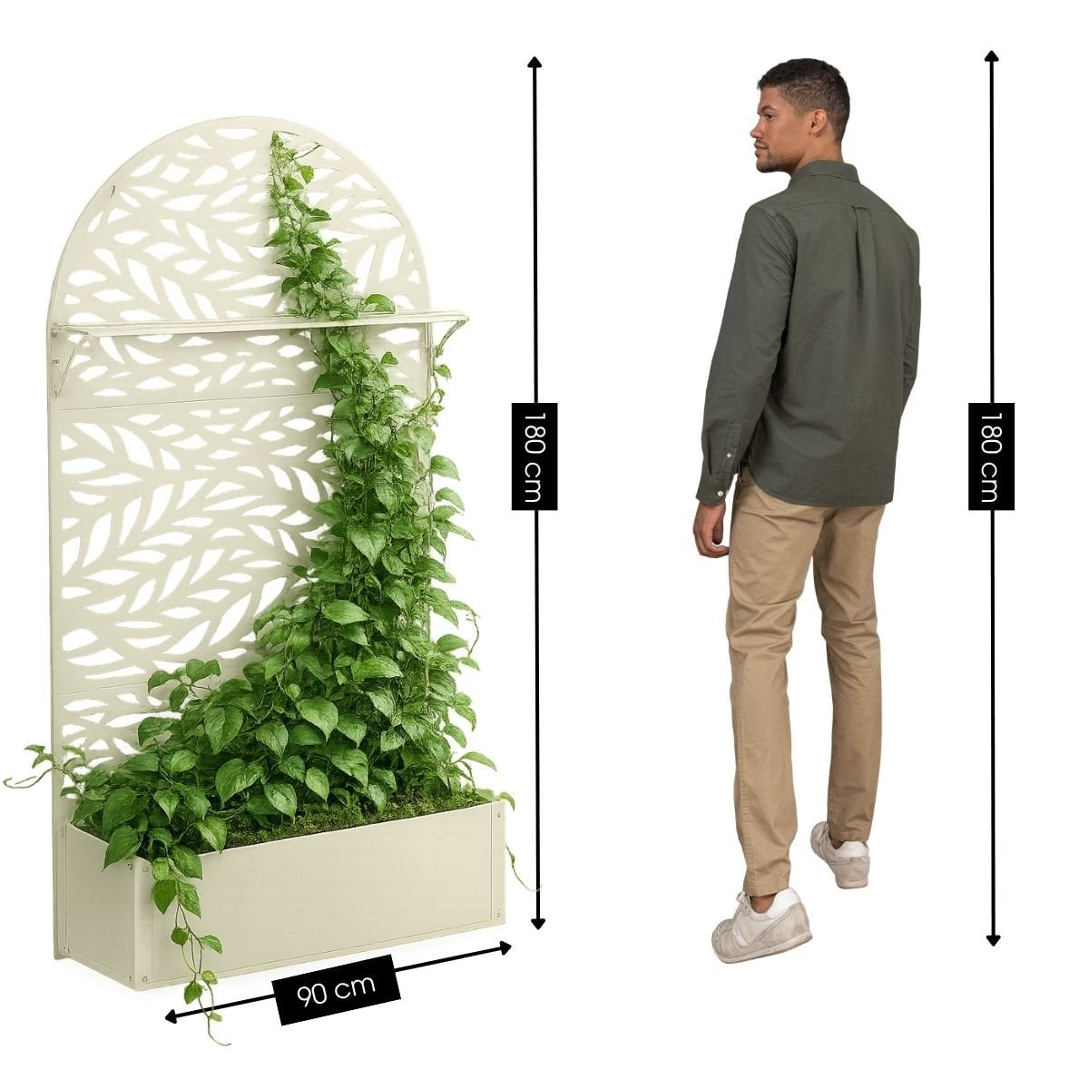Pflanzenständer außen Sapri Offwhite