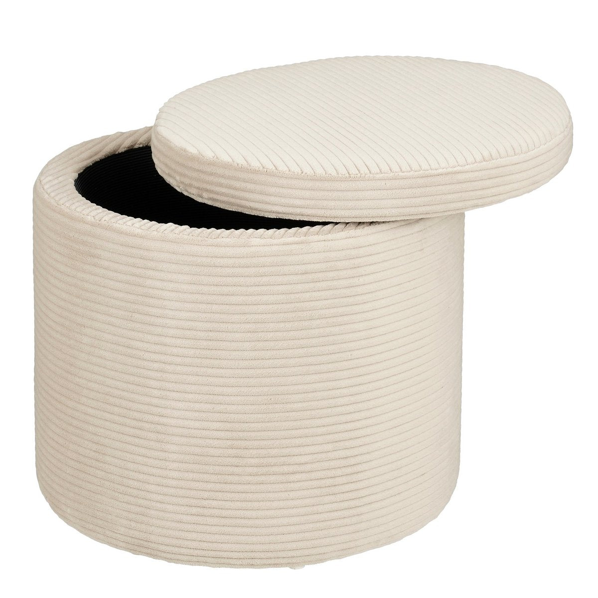 Pouf Pouffe Cremeweiß