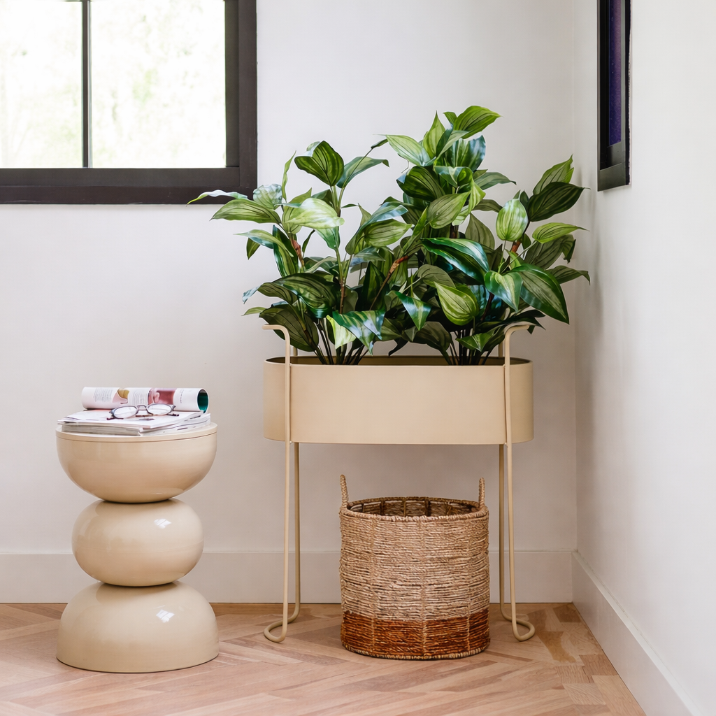 Blumentopf innen Moritz Beige