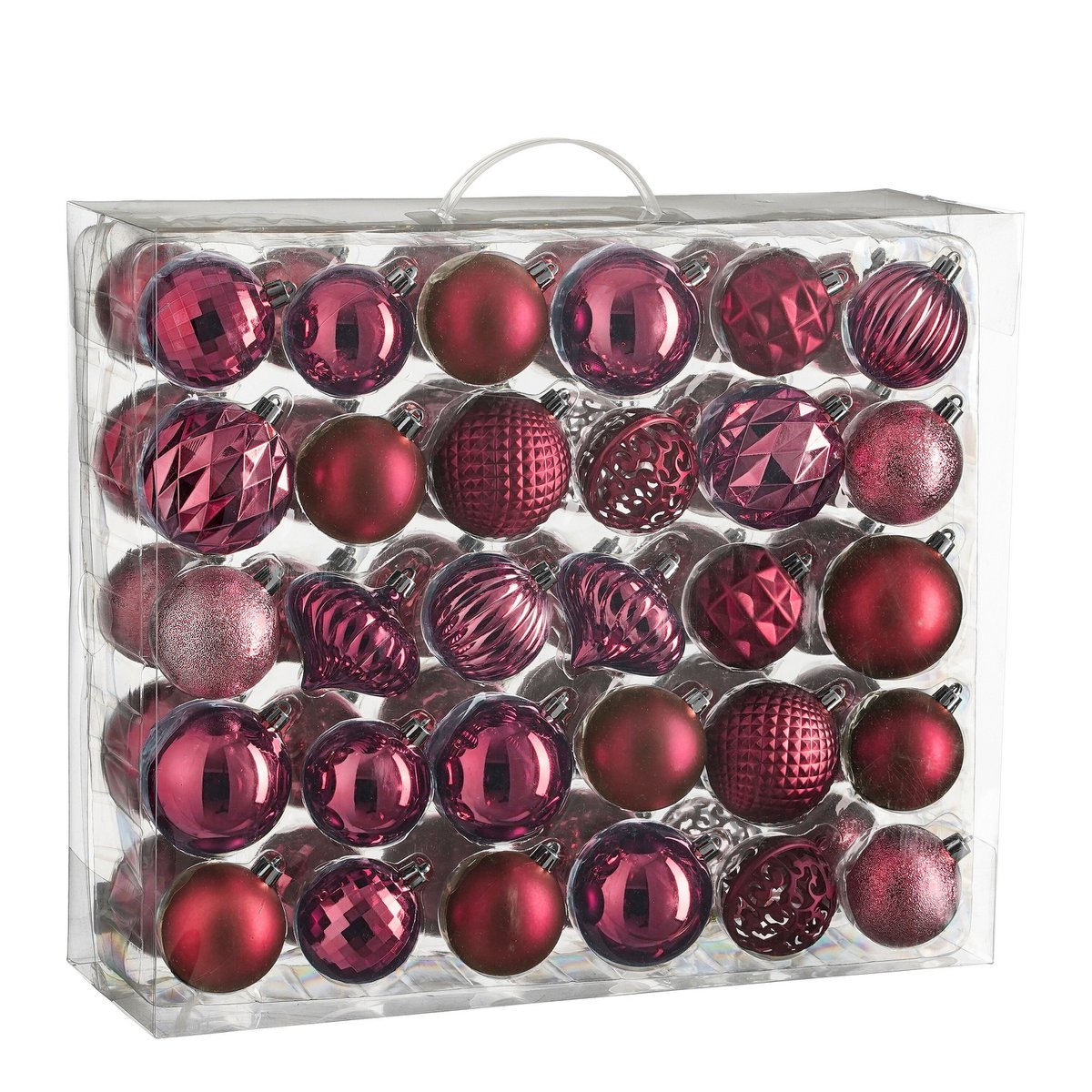 Weihnachtskugel-Set Unzerbrechliche Kugeln Fuchsia