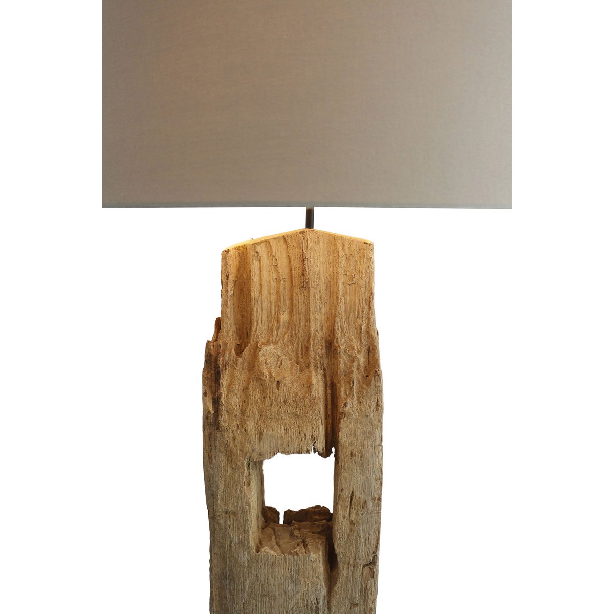 Floor lamp driftwood antique white 175 cm