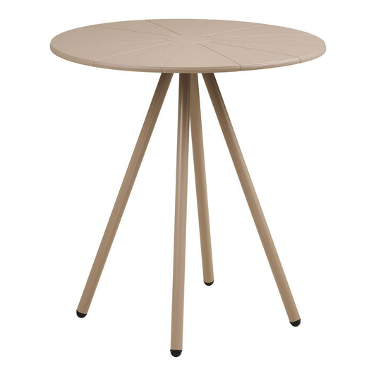 Barletta Bistrotisch, Polypropylen/Stahl, Taupe, ø70x73,5 cm