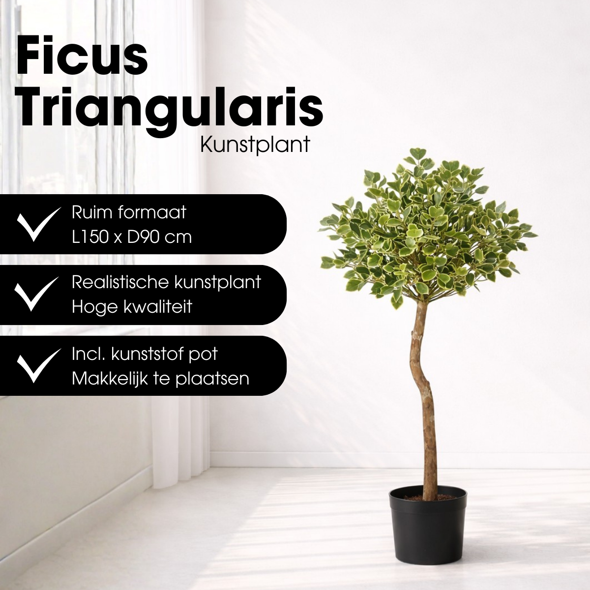Künstliche Pflanze Ficus Green
