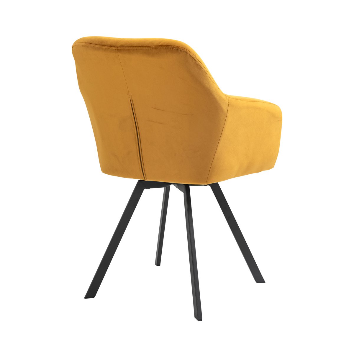 Armchair with 360° swivel function Mustard yellow