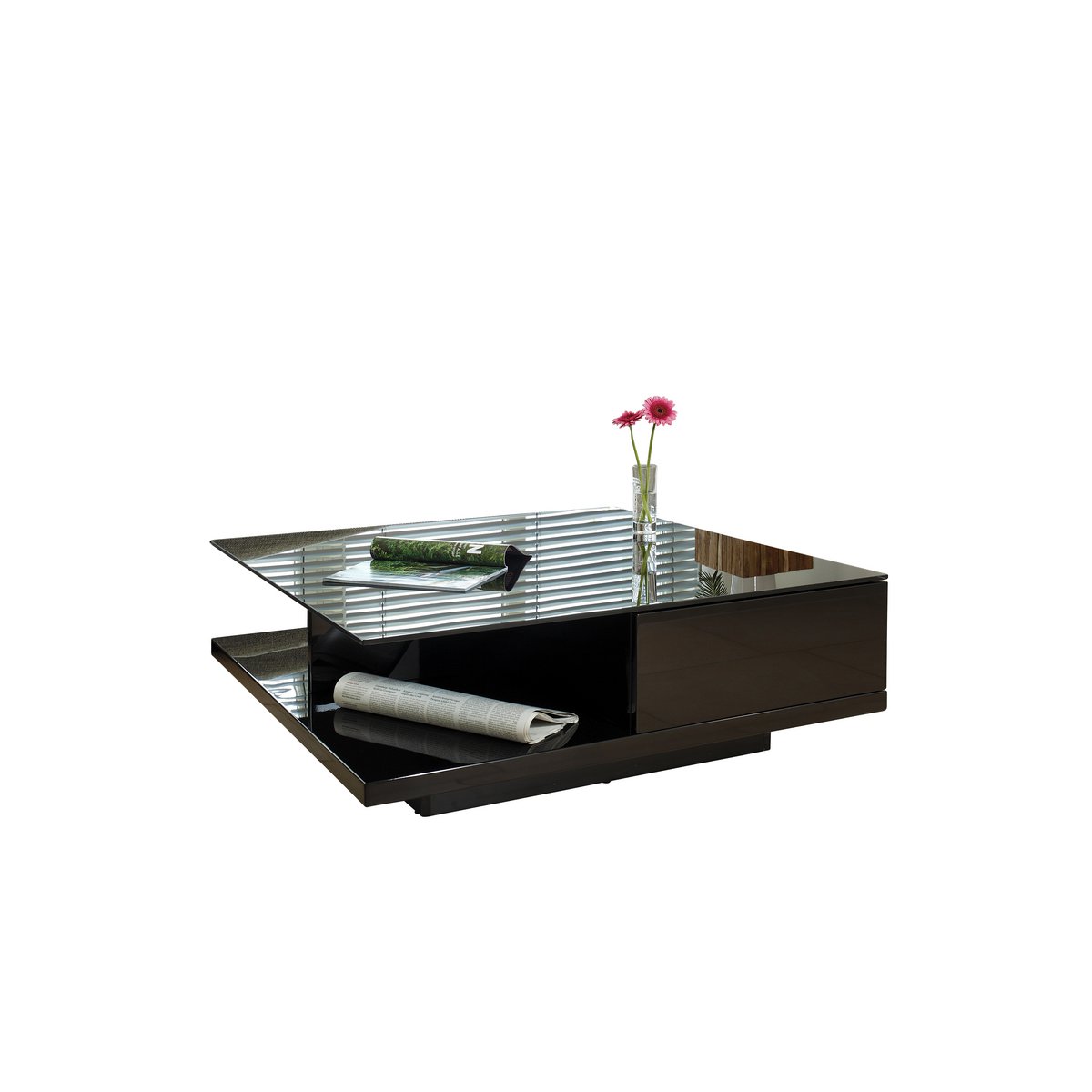 Coffee table 100x100x36 cm black