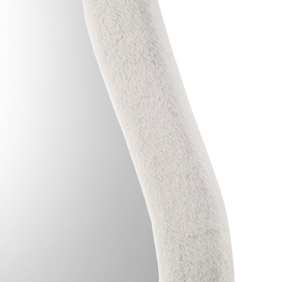 Mirror faux fur beige 60x160 cm