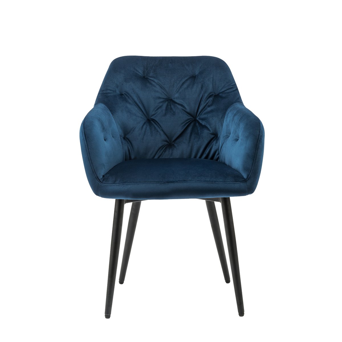 Armchair blue velvet