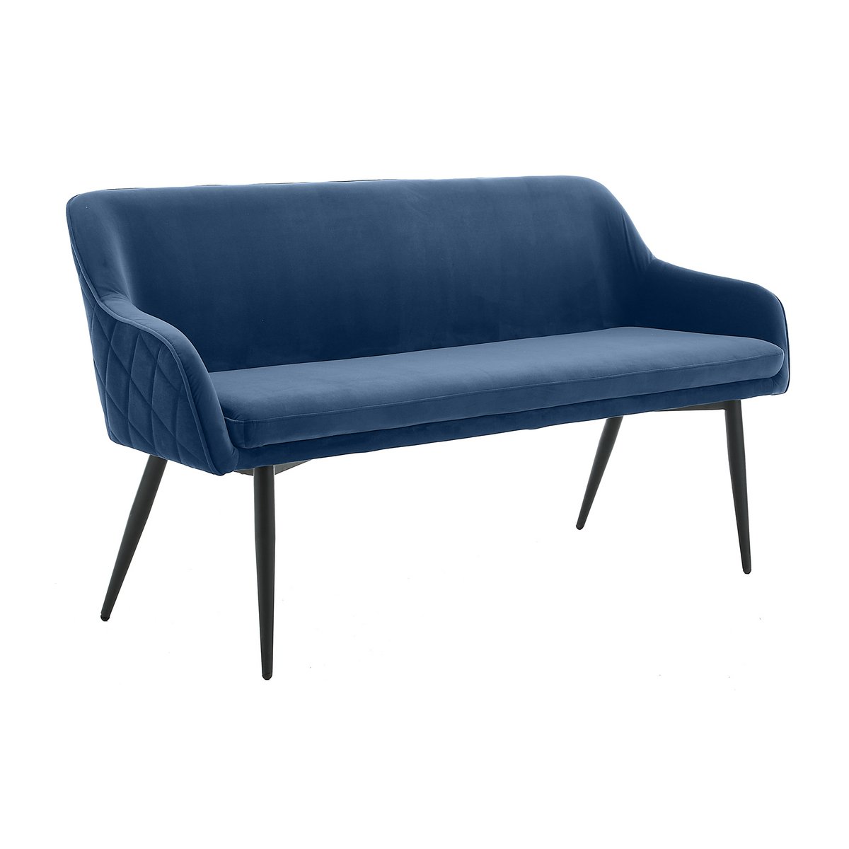 Bench 160 cm velvet blue