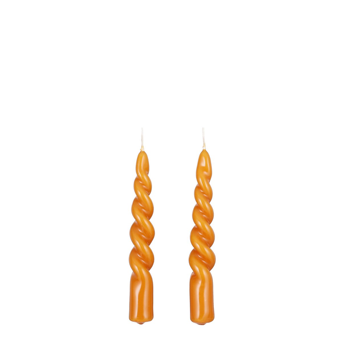 Tafelkerze Twist Orange