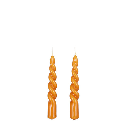 Tafelkerze Twist Orange