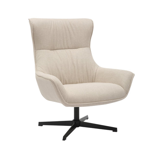 Armchair structural fabric beige