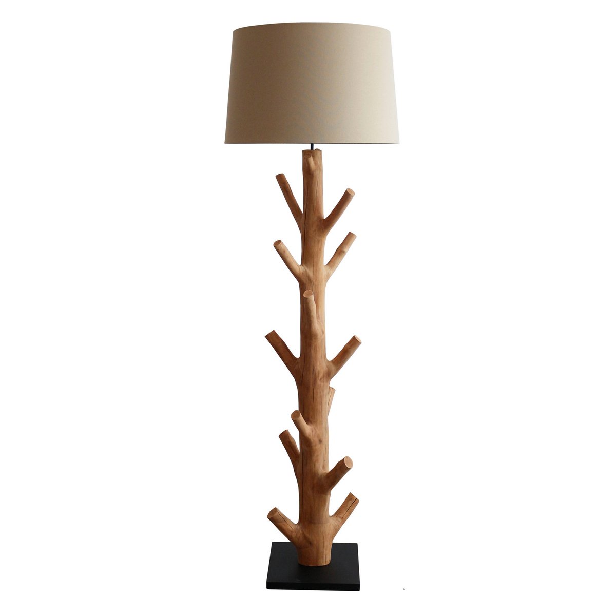 Floor lamp driftwood natural/white 175 cm