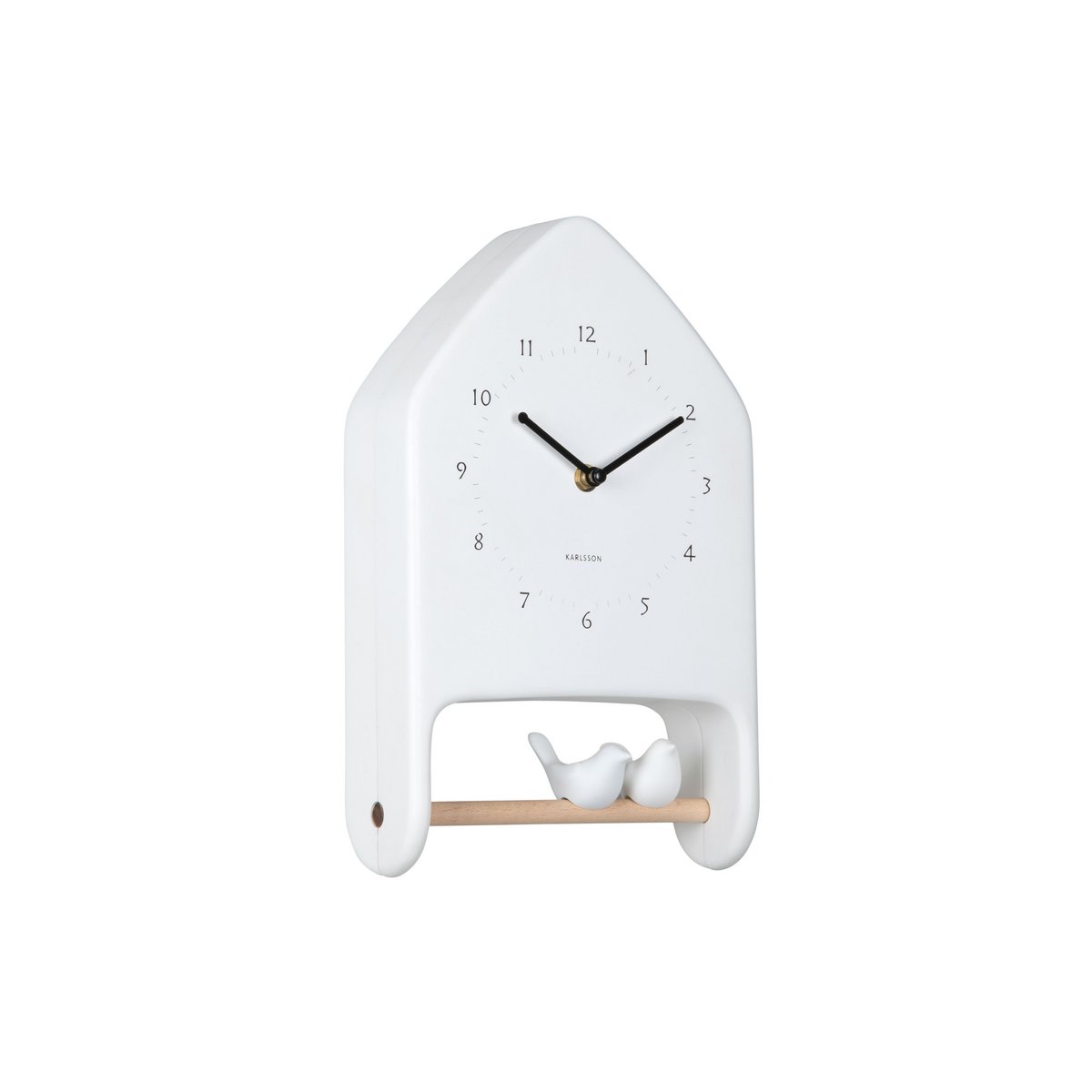Wanduhr Liebesvögel