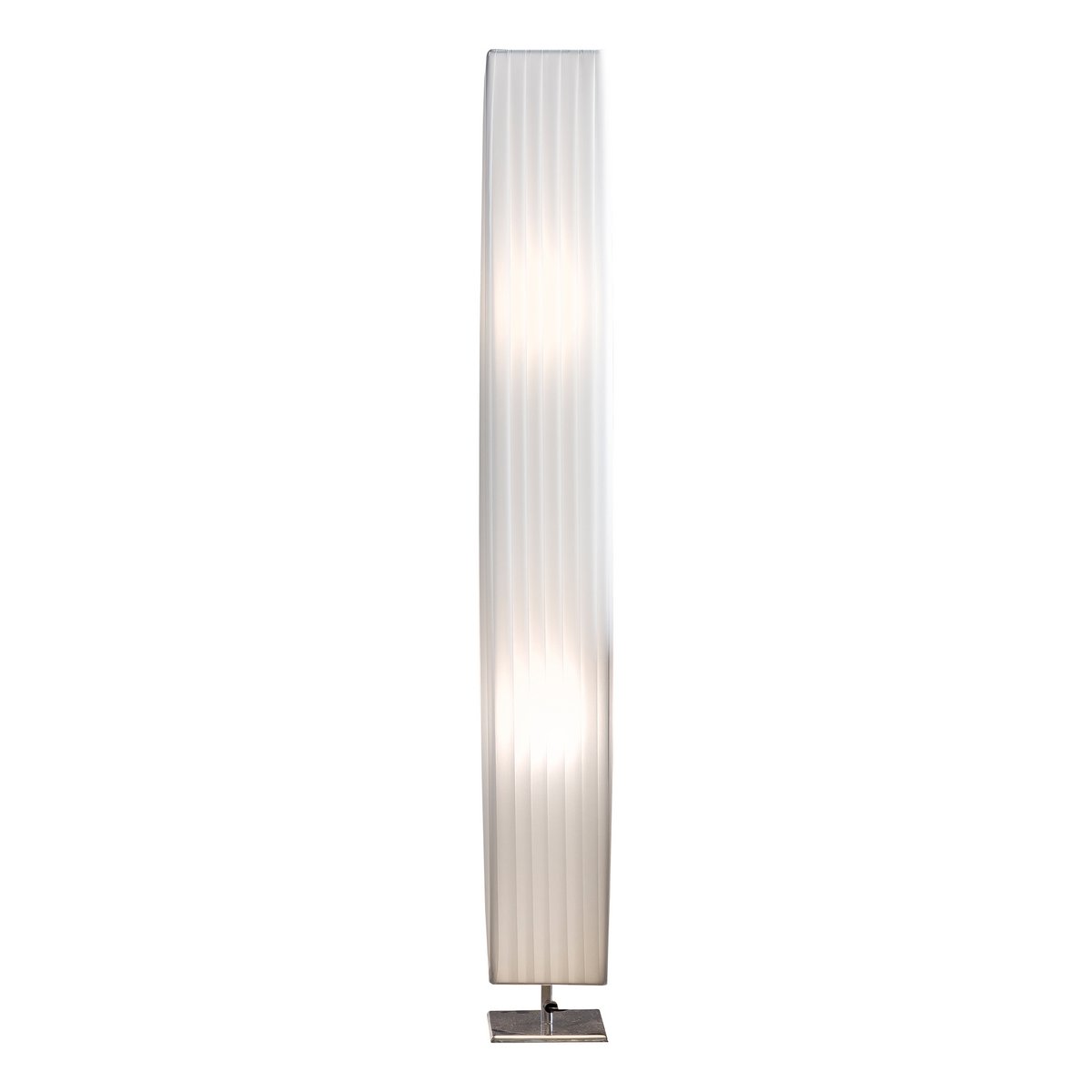 Floor lamp 120 cm square white, chrome