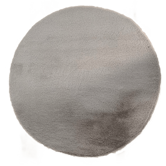 Fluffiger Teppich um grau 160x160 cm