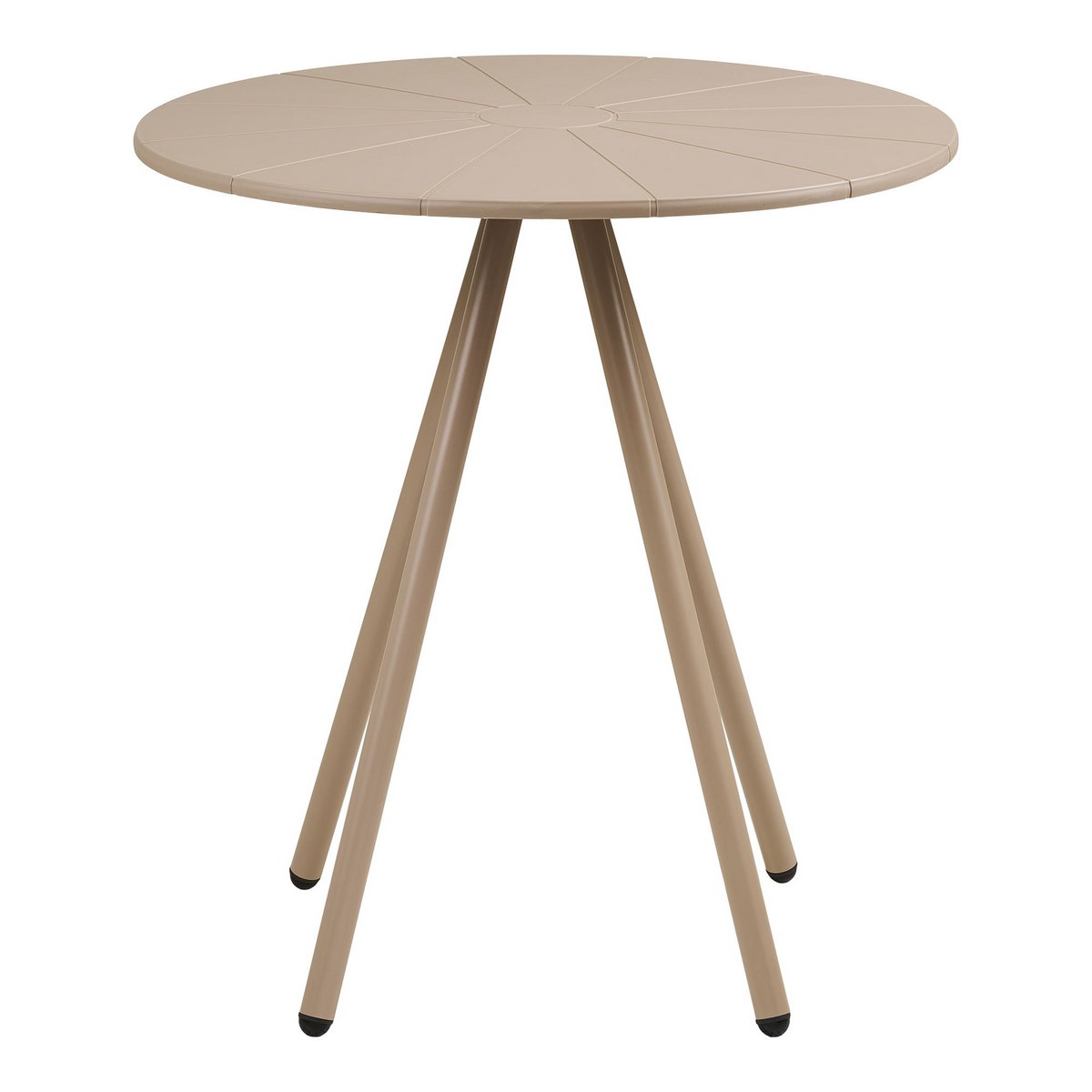 Barletta Bistrotisch, Polypropylen/Stahl, Taupe, ø70x73,5 cm