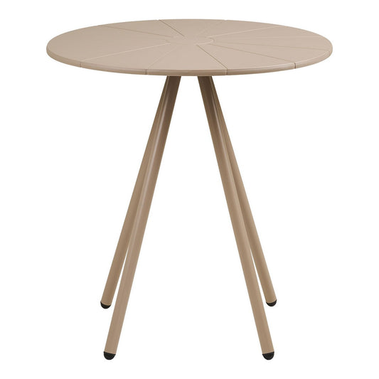 Barletta Bistrotisch, Polypropylen/Stahl, Taupe, ø70x73,5 cm