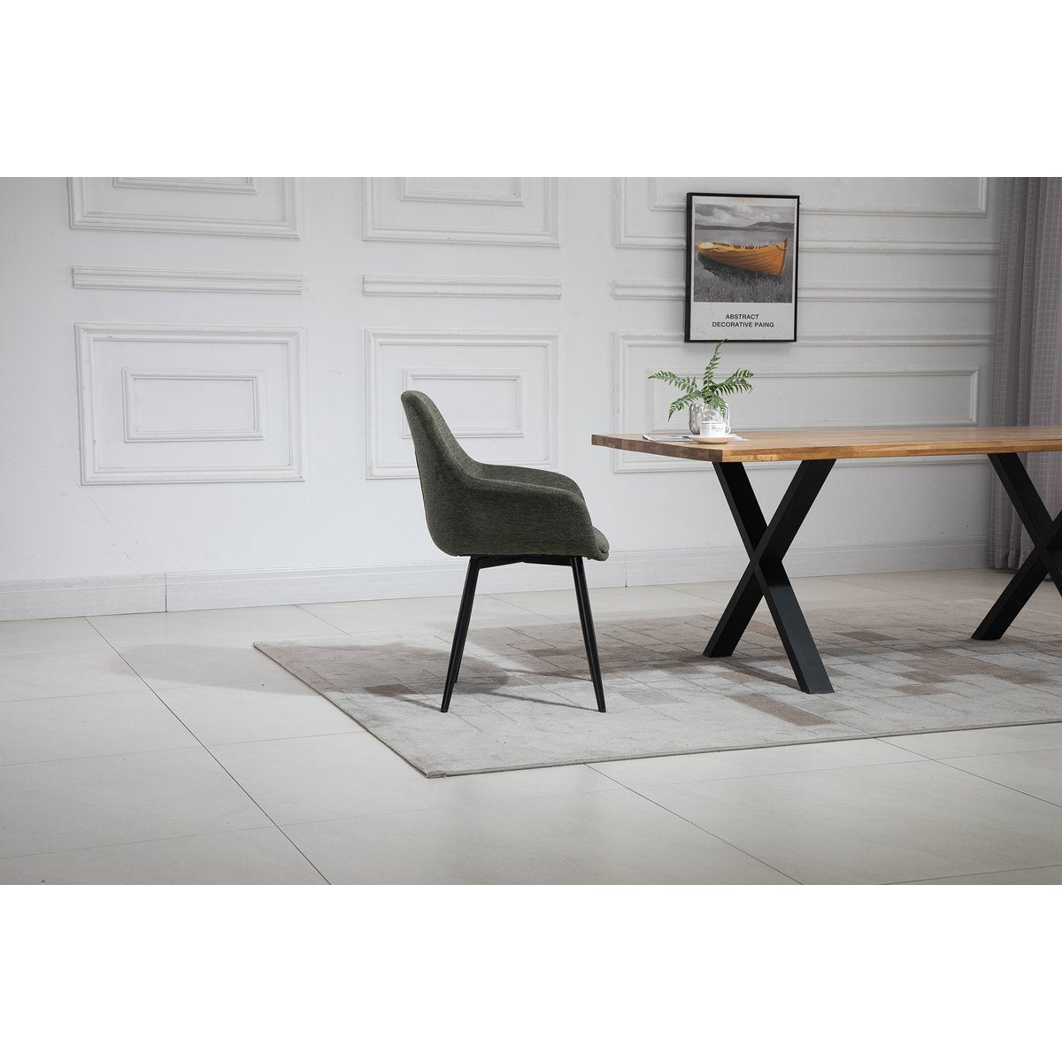 Set of 2 armchairs green