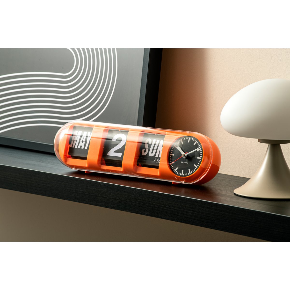 Wanduhr Tube Flip