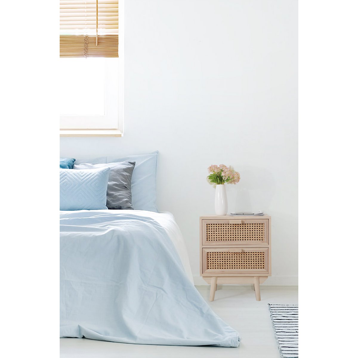 Nightstand 42x36 cm rattan weave