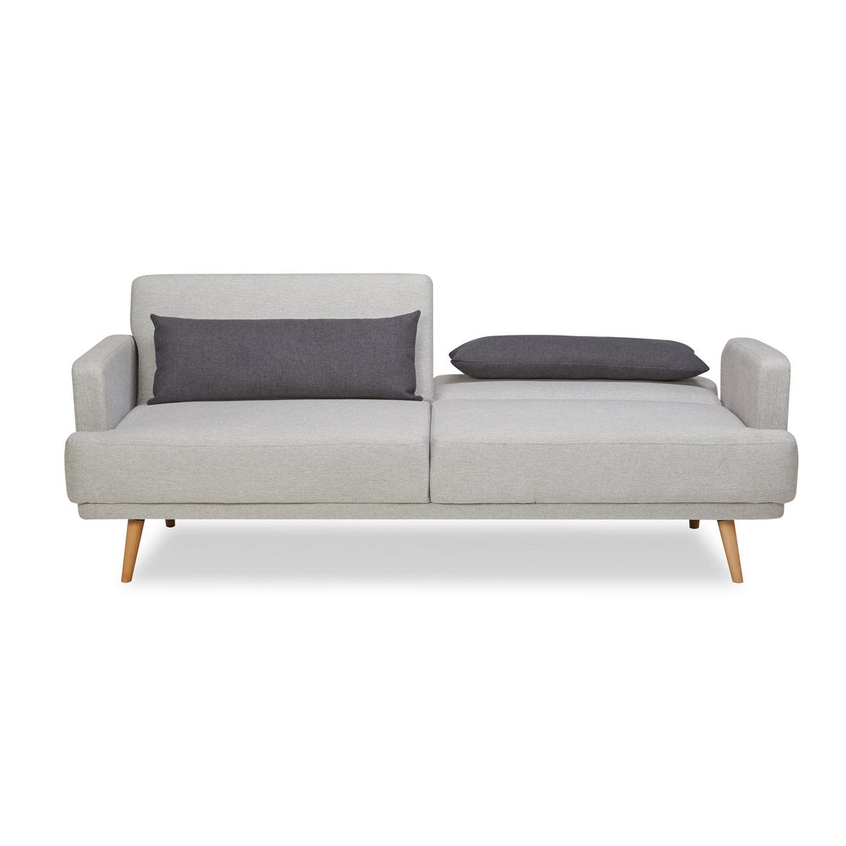 3-Sitzer Sofa Webstoff Grau