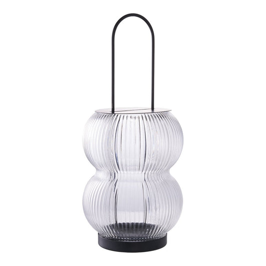 Lucena Lantern - Schwarz, Metall/Glas, 16x16x36 cm
