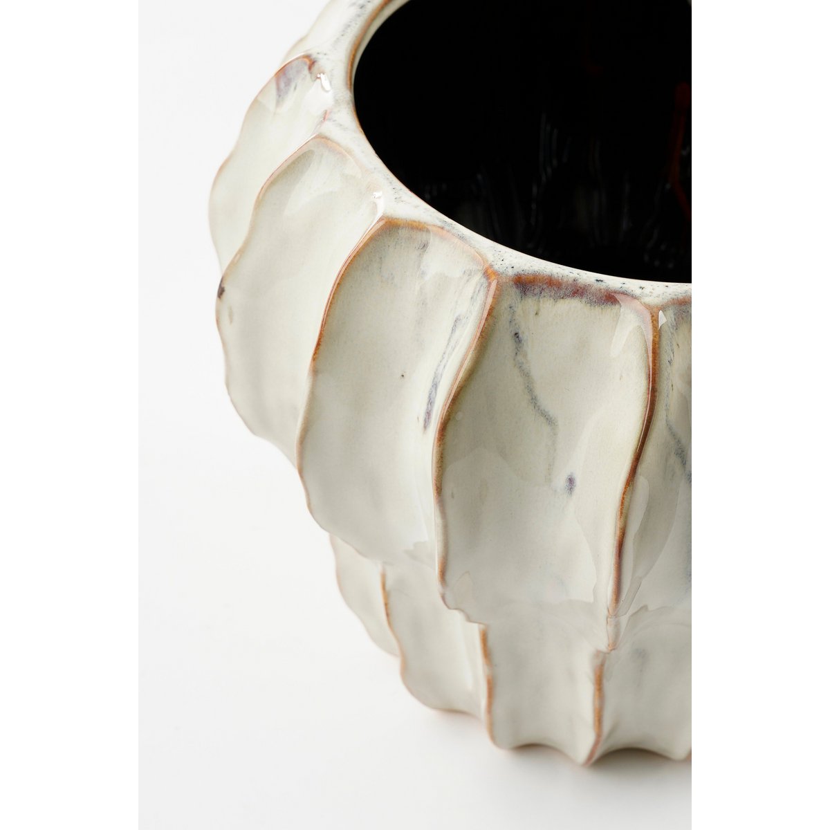 Blumentopf in Altea White