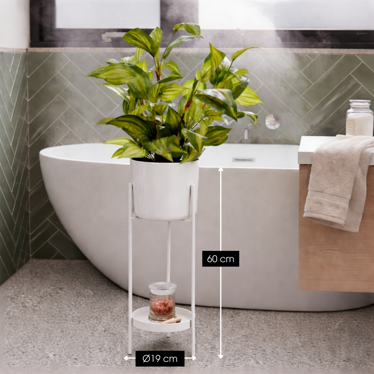 Blumentopf in Colyn White