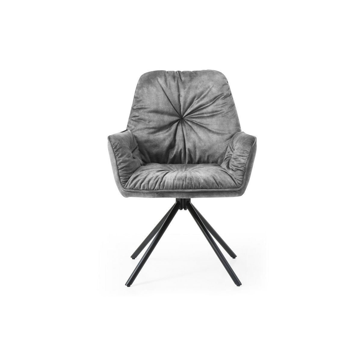 Armchair with 360° swivel function, gray
