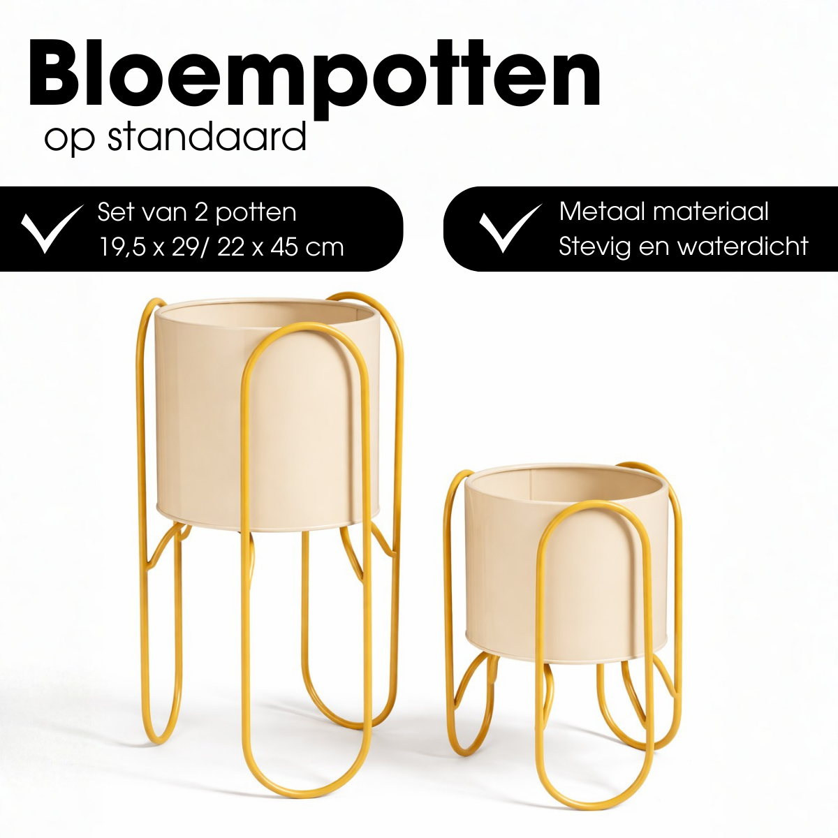 Blumentopf in Donaugelb