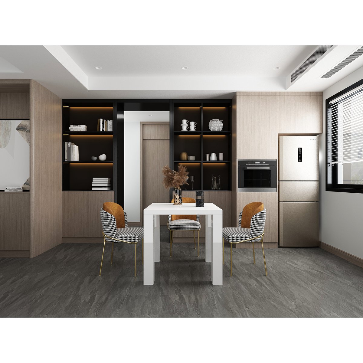 Dining table 80x80 cm white