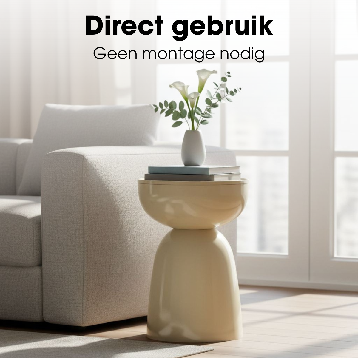Elliott Beige Beistelltisch
