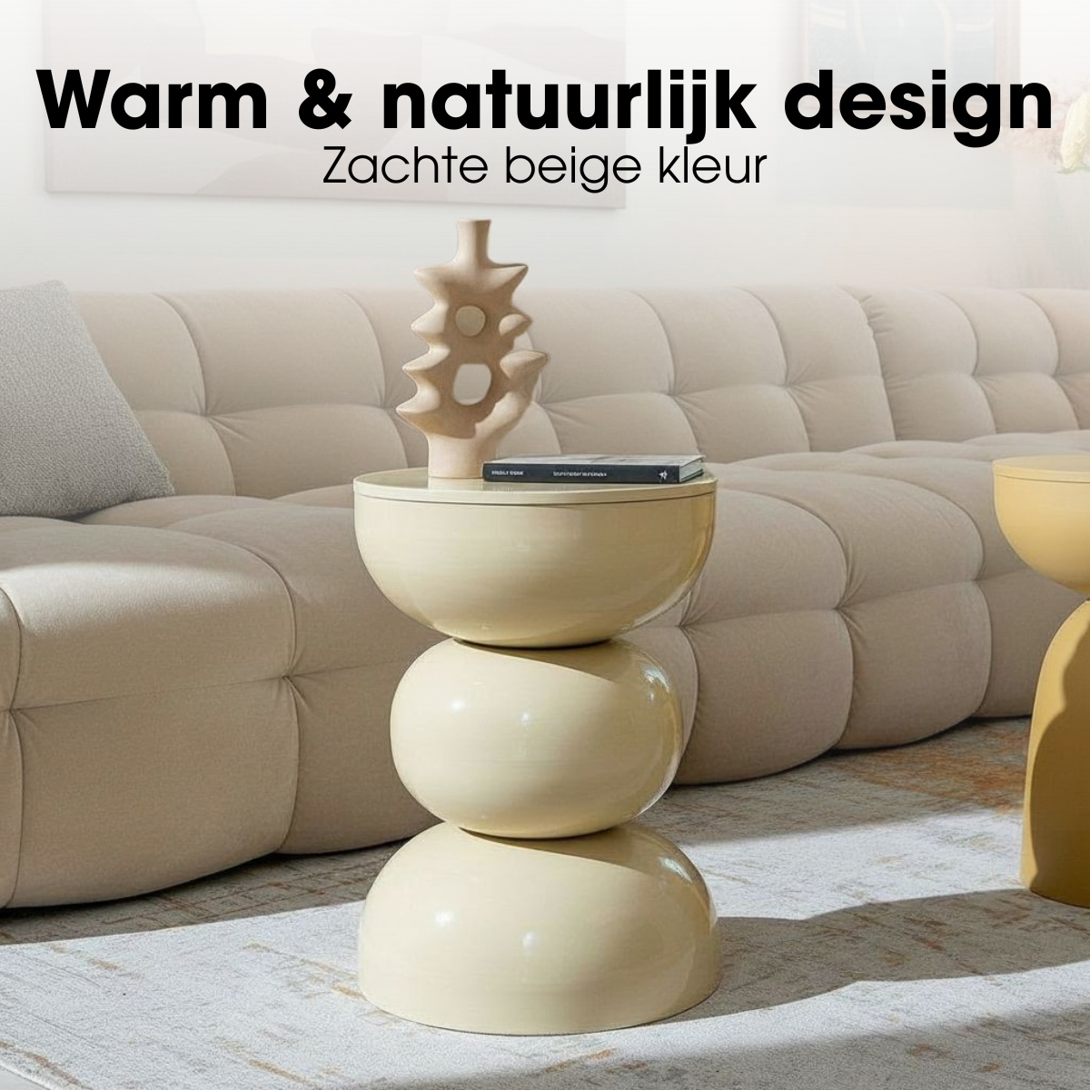 Beistelltisch Luna Beige