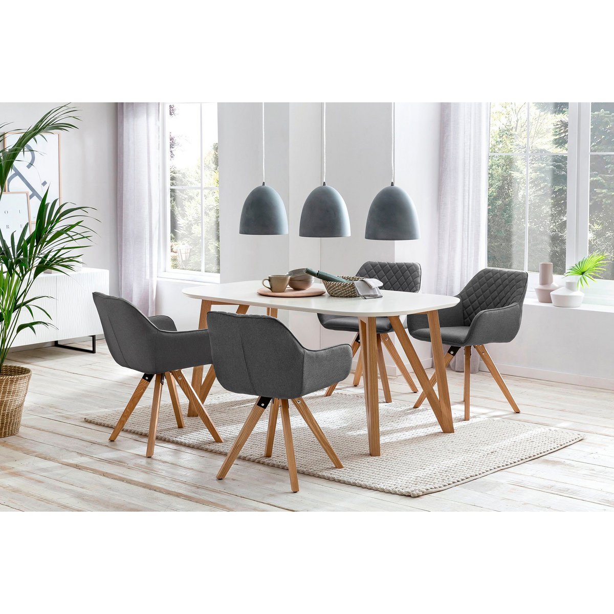 Dining group 5 pieces 160x90 cm