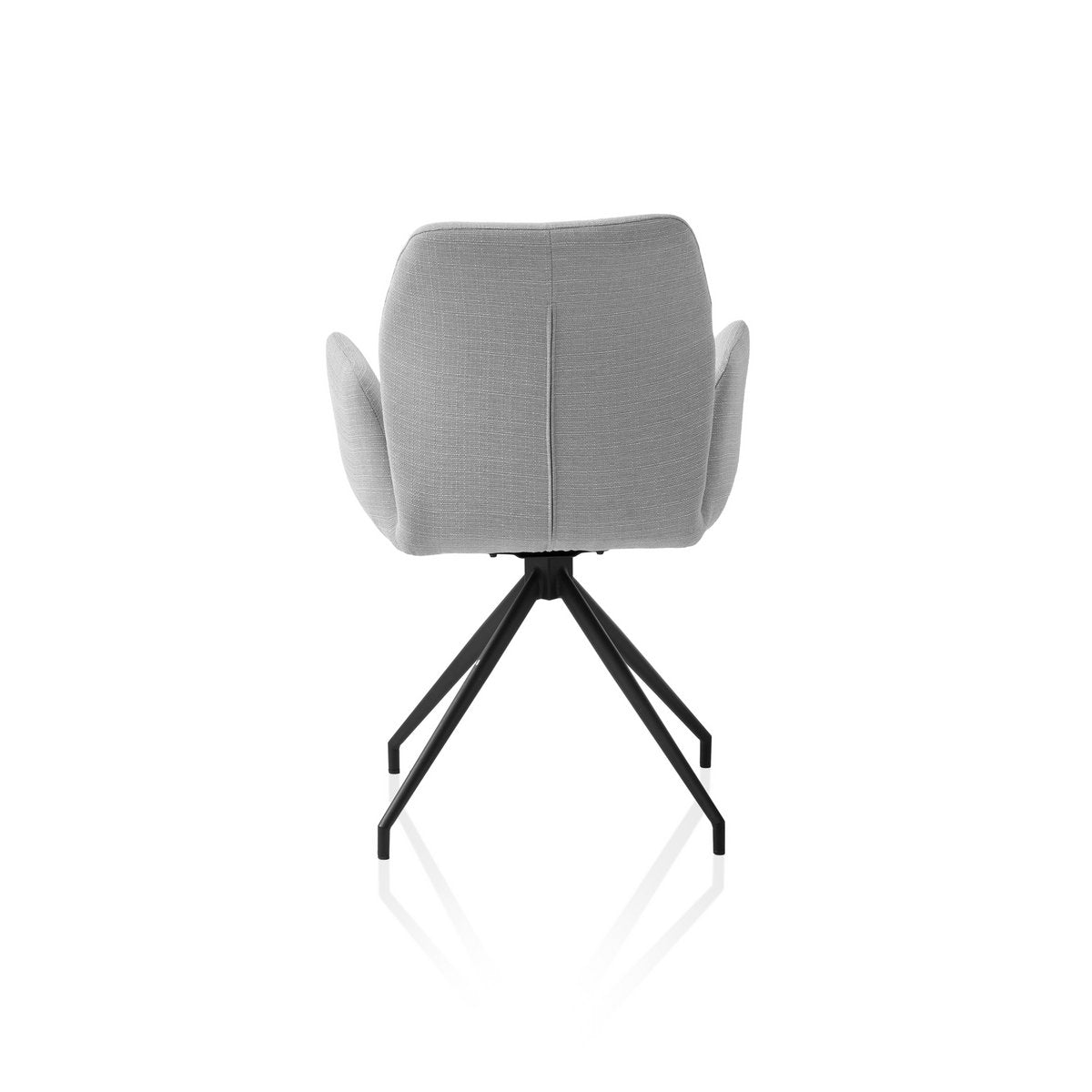 Armchair with 180° swivel function Light grey