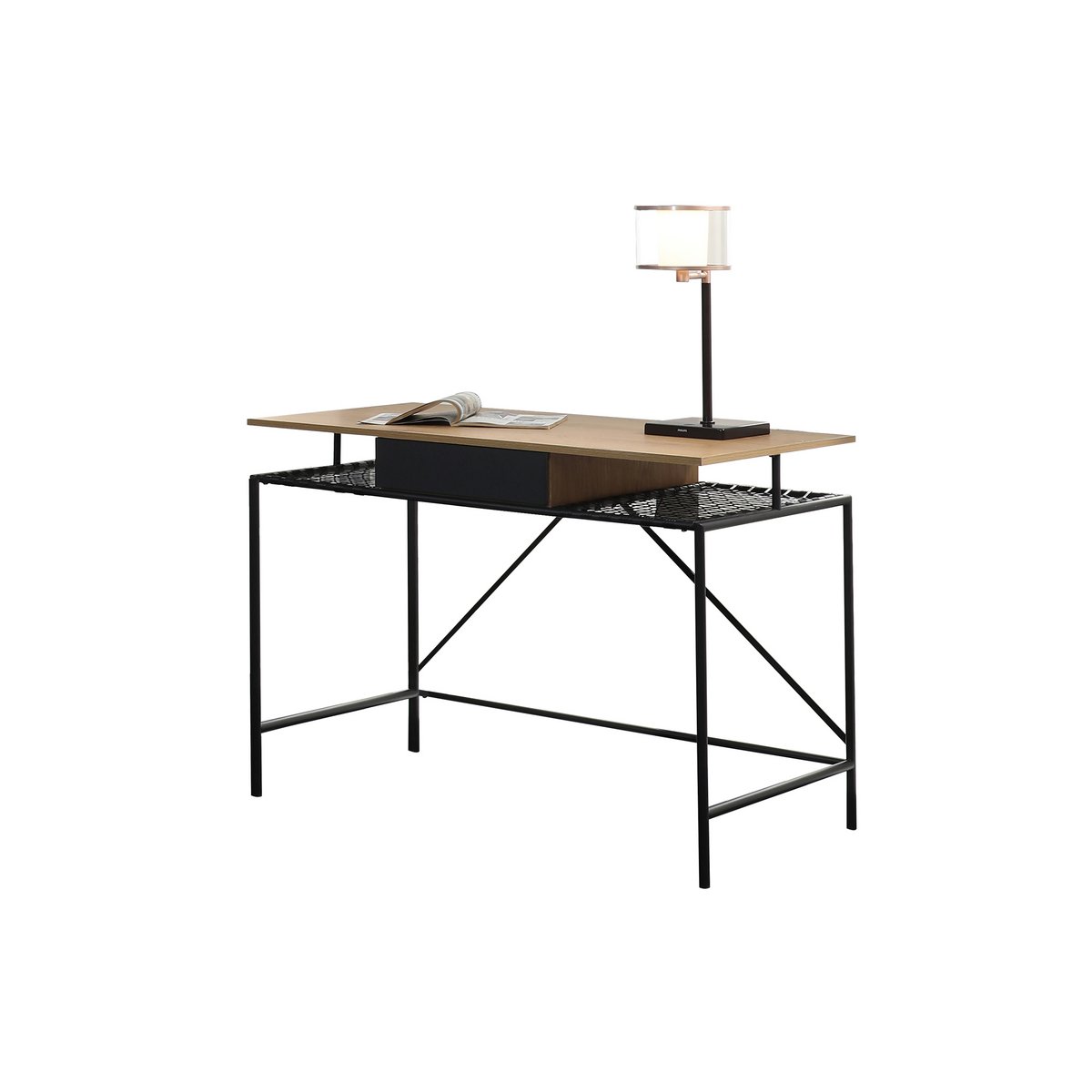 Desk natural/black